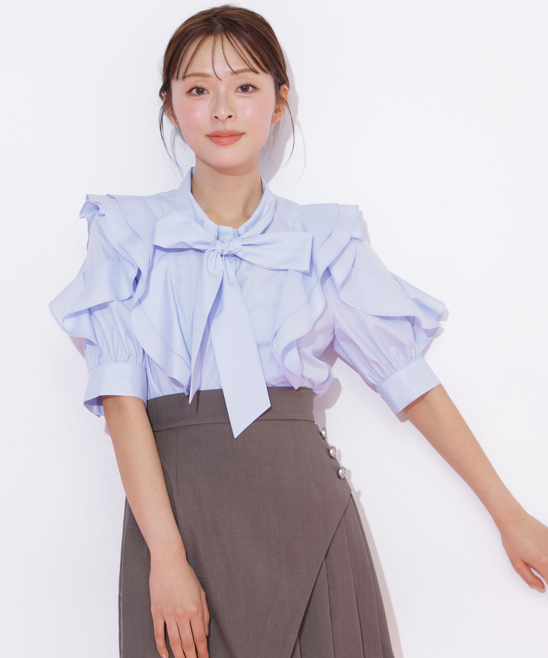  「ビッグボウタイブラウス」|シャツ・ブラウス|