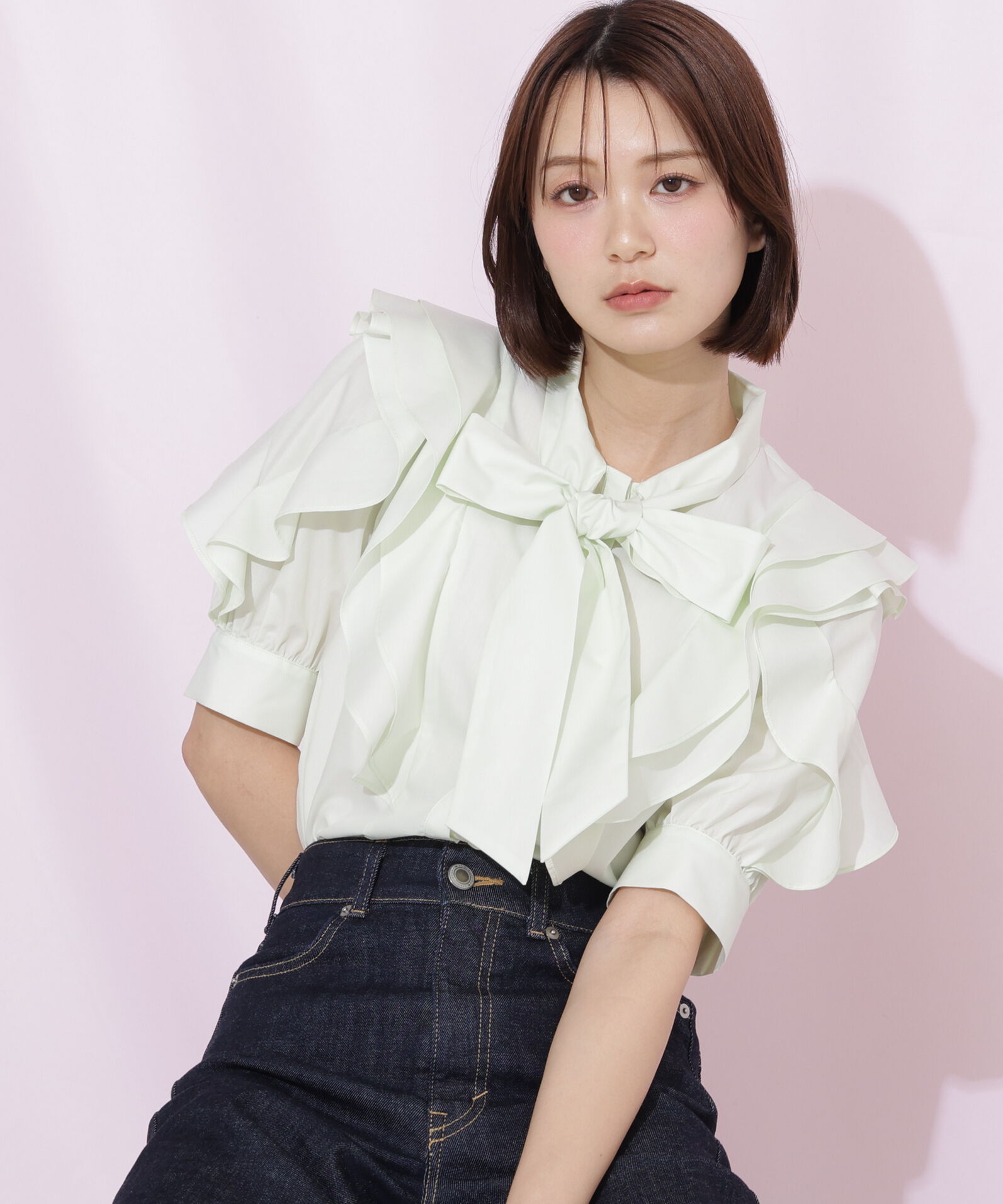  「ビッグボウタイブラウス」|シャツ・ブラウス|