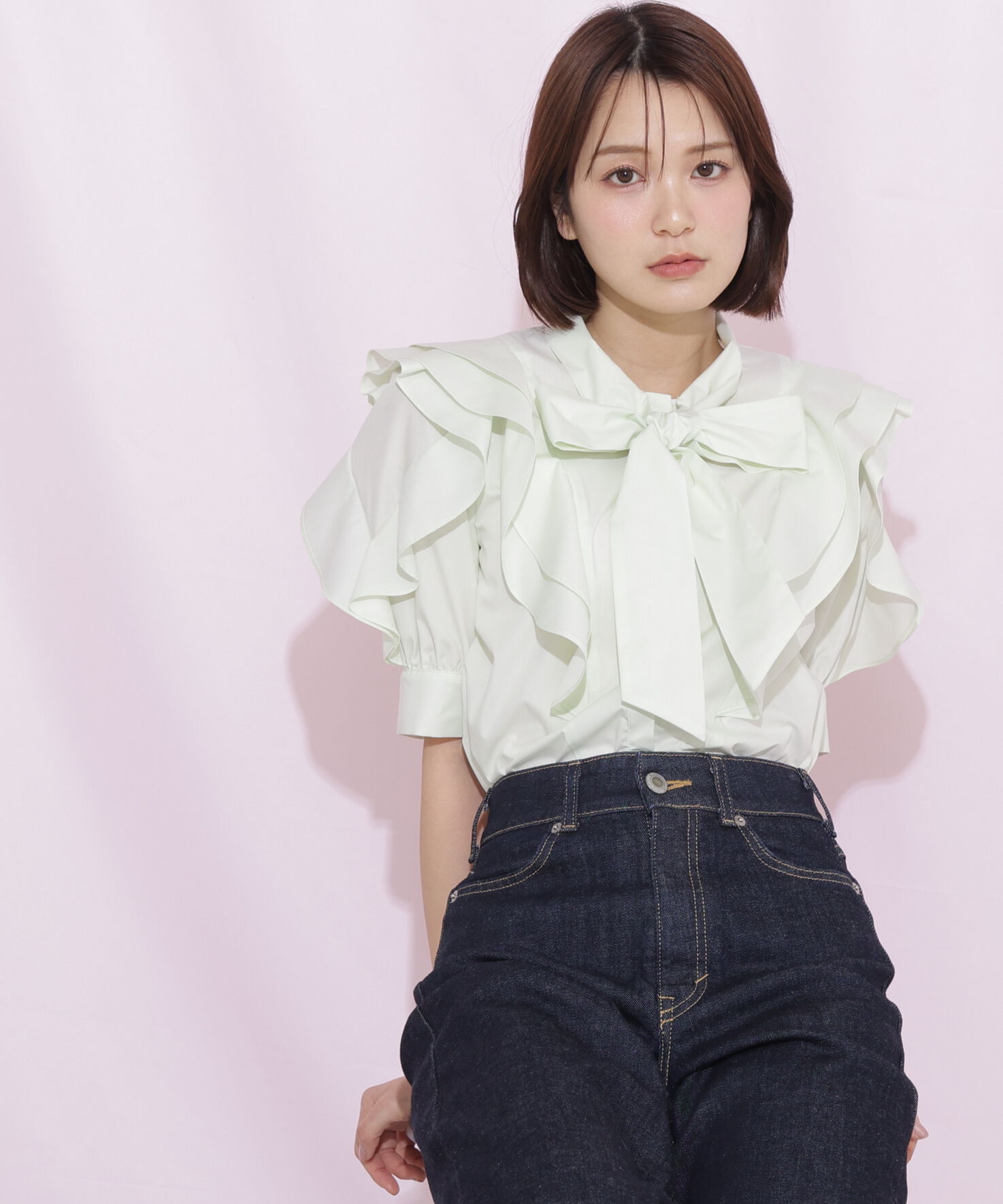  「ビッグボウタイブラウス」|シャツ・ブラウス|