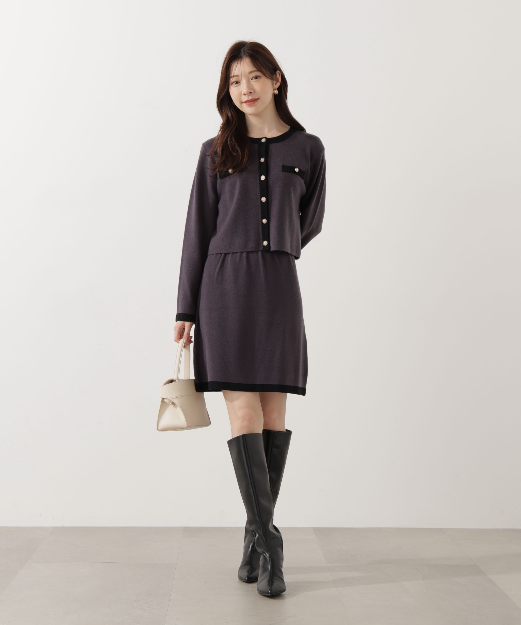 PROPORTION BODY DRESSING「ニットジャケット 25AW」|ニット・セーター|