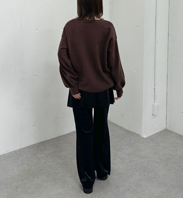 archives「ベロアレイヤードスカート付きパンツ」|チノ|