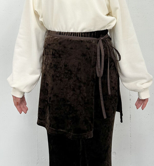archives「ベロアレイヤードスカート付きパンツ」|チノ|