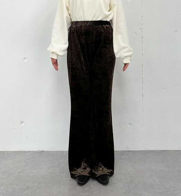 archives「ベロアレイヤードスカート付きパンツ」|チノ|