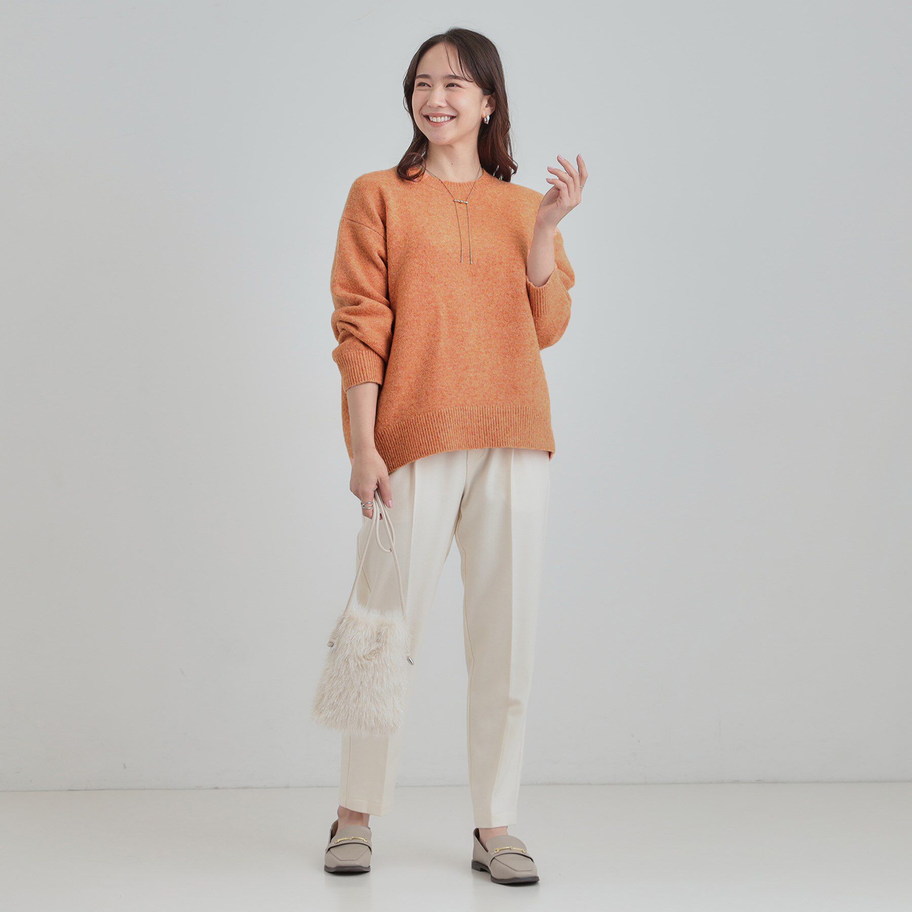 SHOO･LA･RUE「【洗濯機可】選べる８色で色違いも欲しくなる ふんわりゆるニット」|ニット・セーター|