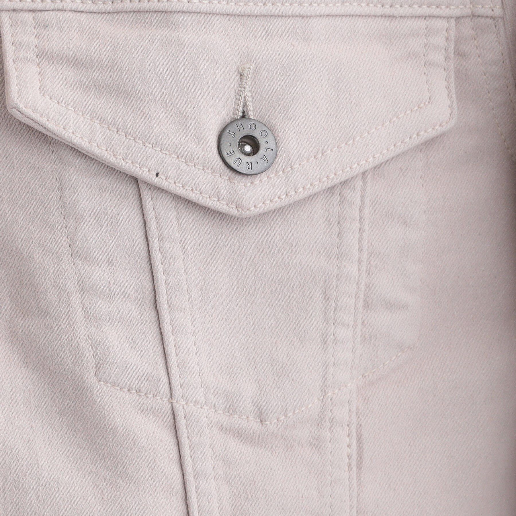 SHOO･LA･RUE「【SHOO・LA・RUE DENIM/S-LL/高レビュー】大人のための ノーカラーデニムジャケット」|デニムジャケット|