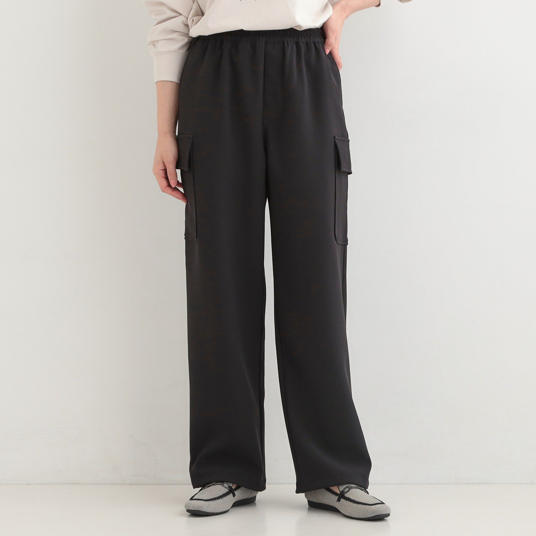 SHOO･LA･RUE「【洗濯機可/S-LL/2WAY】こなれたカジュアルスタイルに イージーカーゴパンツ」|その他|