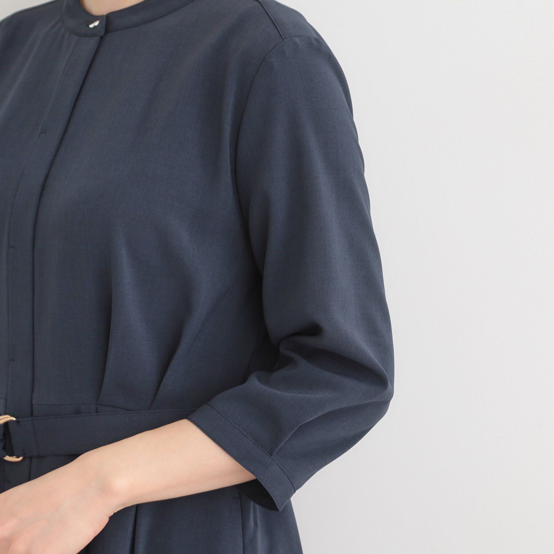 SHOO･LA･RUE「【洗濯機可/イージーケア/UV】ウエストタックワンピース」|ワンピース|