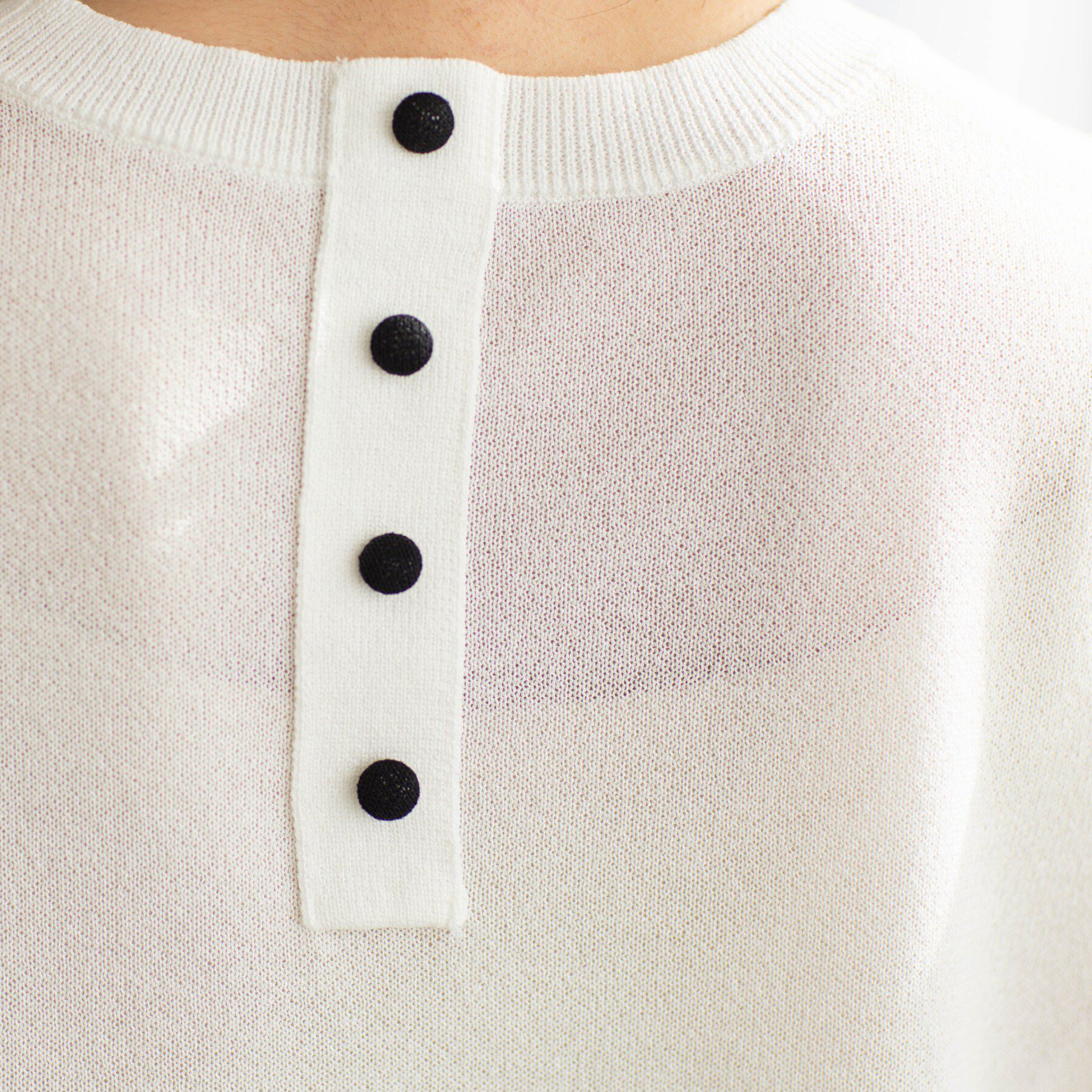 SHOO･LA･RUE「配色ラインニットTシャツ」|ニット・セーター|