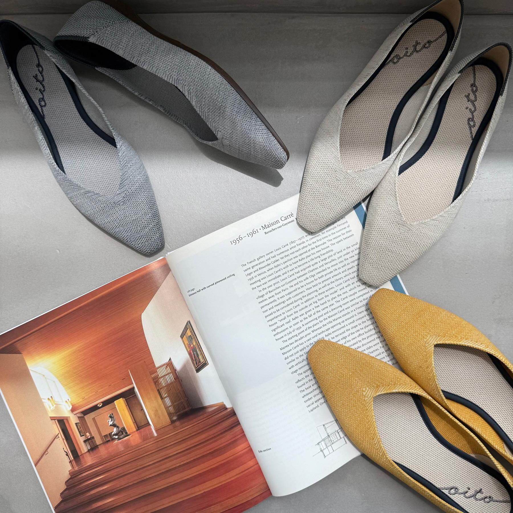 ESPERANZA「Oito和紙フラットパンプス」|パンプス|