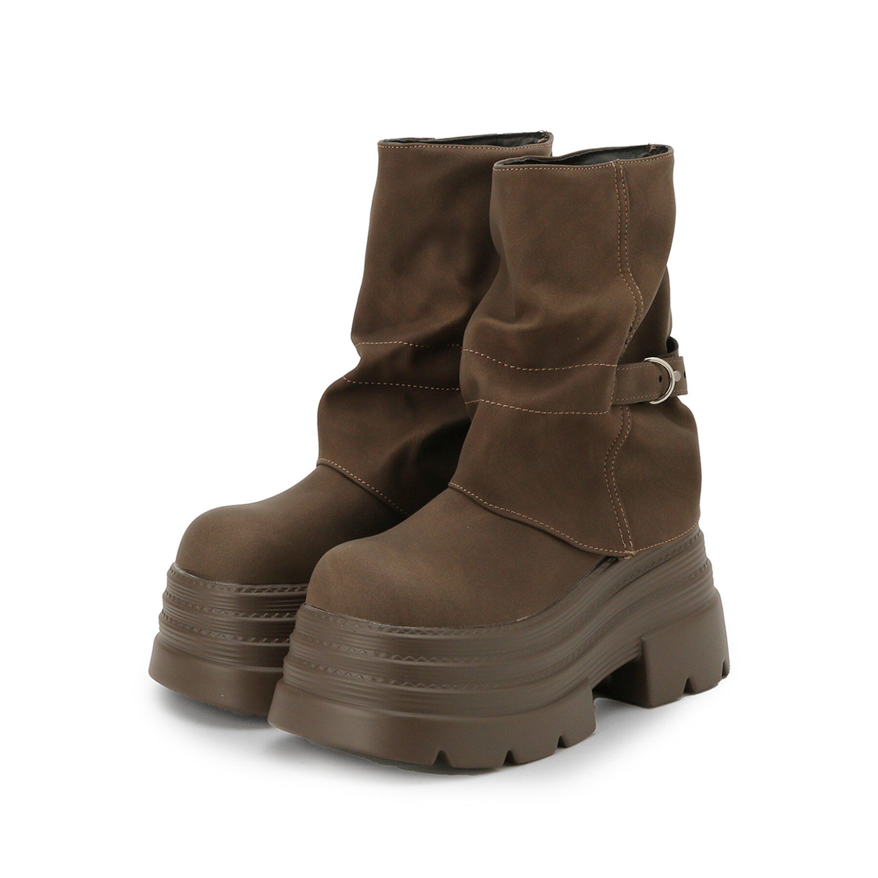 csT&P「厚底カバーブーツ」|ショートブーツ|