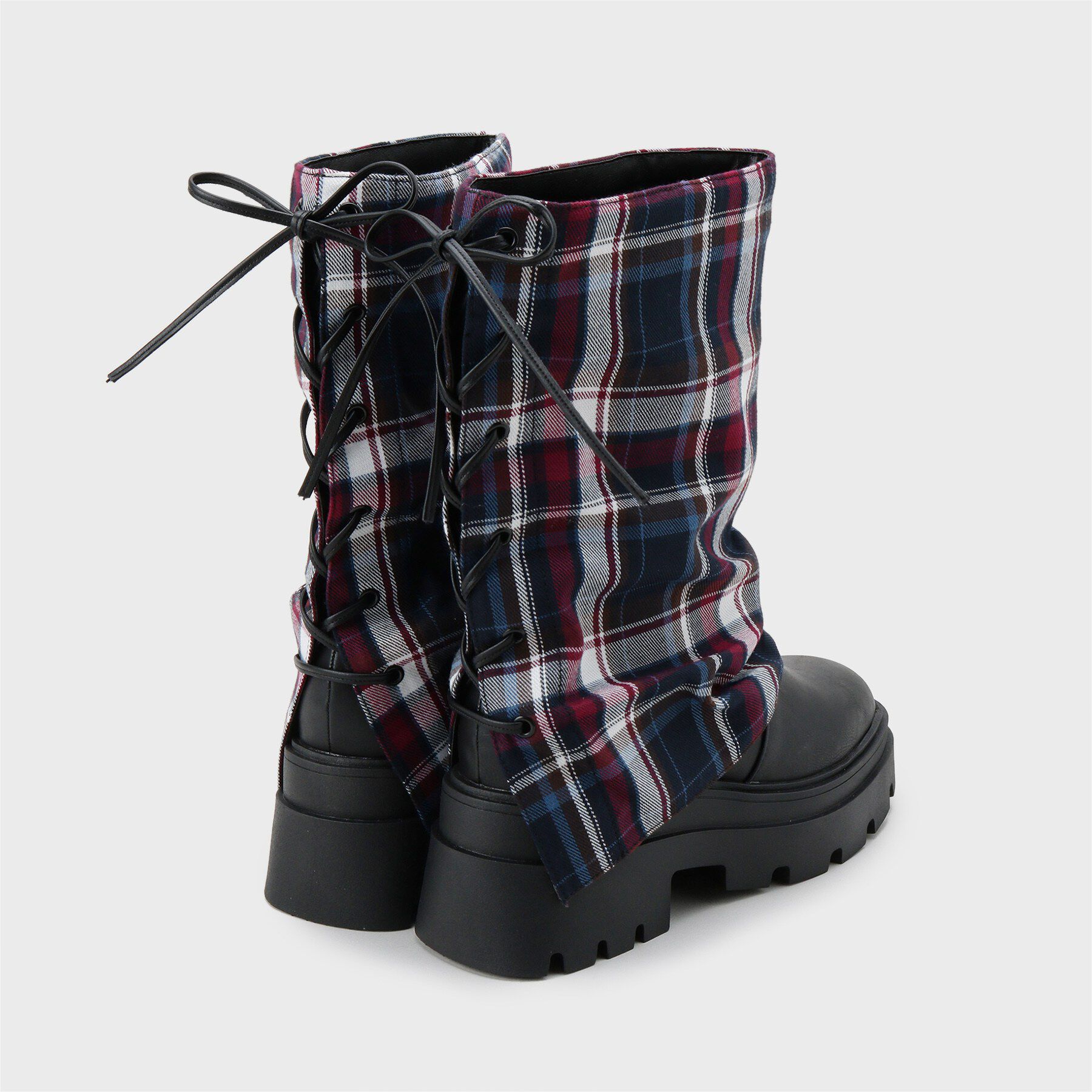 csT&P「バックレースアップ&times;カバーブーツ」|ショートブーツ|