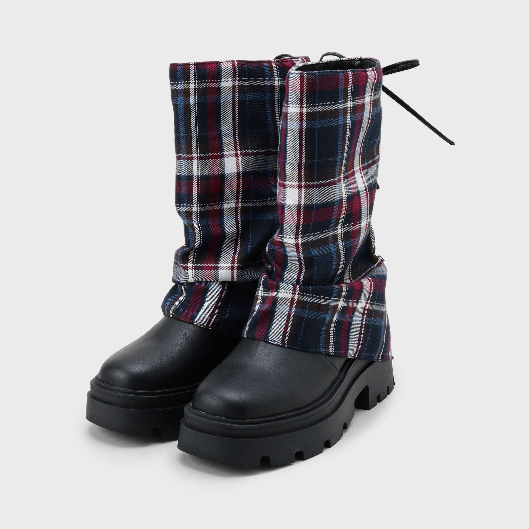 csT&P「バックレースアップ&times;カバーブーツ」|ショートブーツ|