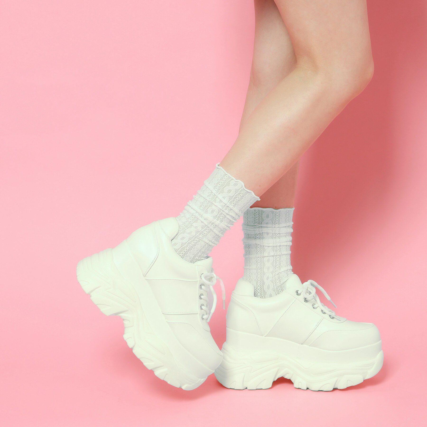 csT&P「グリッター厚底スニーカー」|スニーカー|