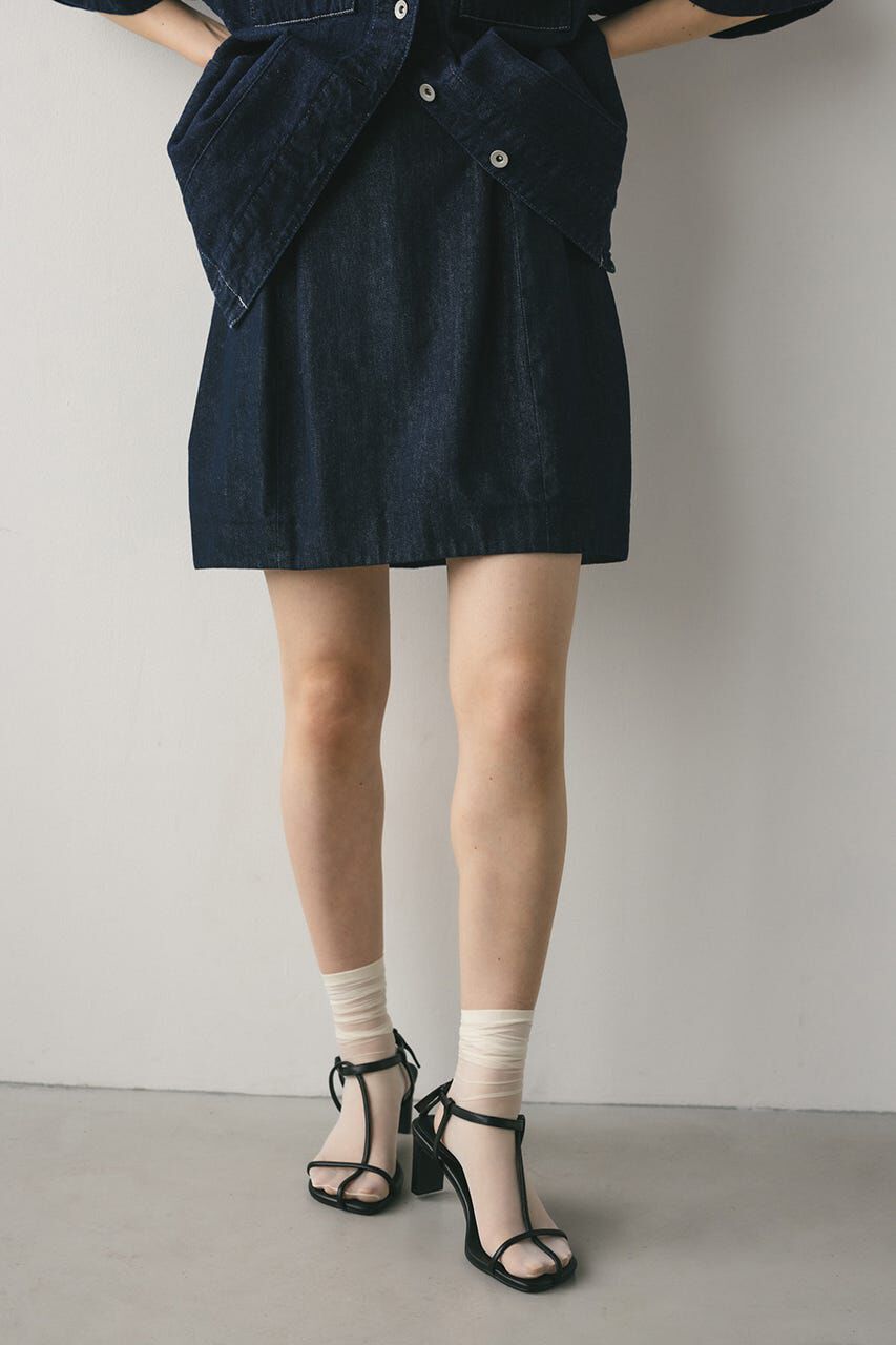 STYLEMIXER「デニムミニスカートパンツ」|スカート|