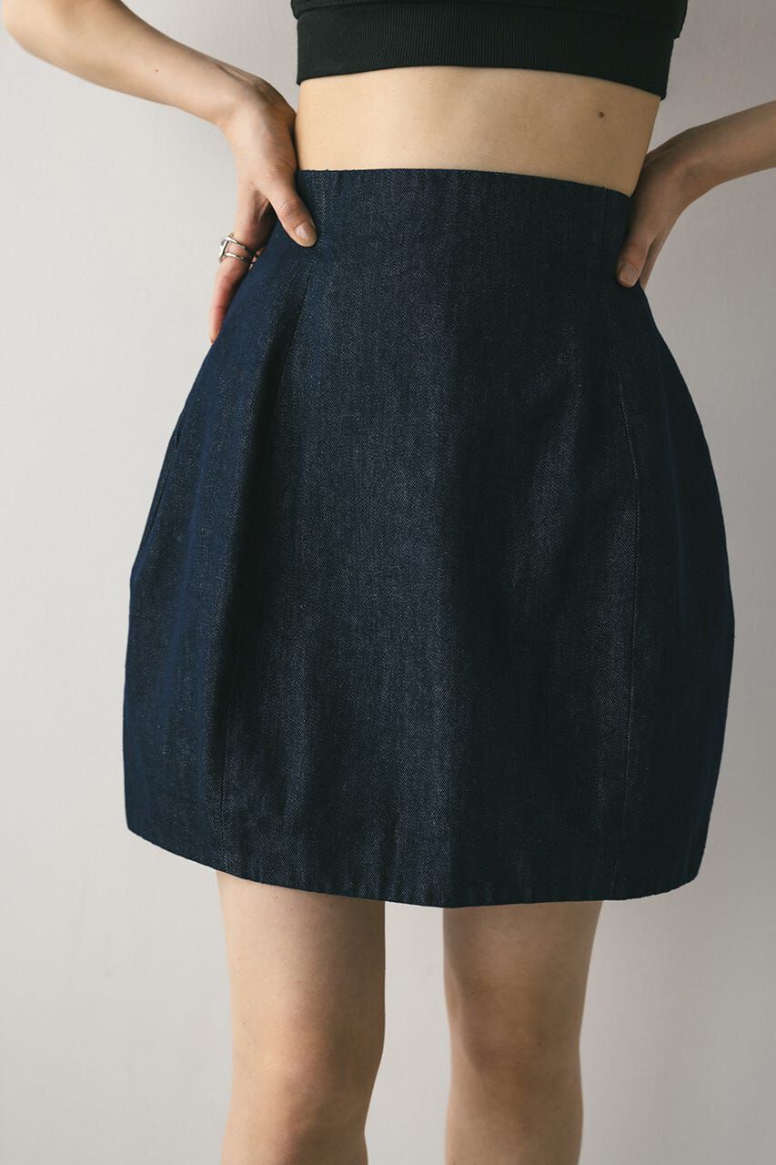 STYLEMIXER「デニムミニスカートパンツ」|スカート|