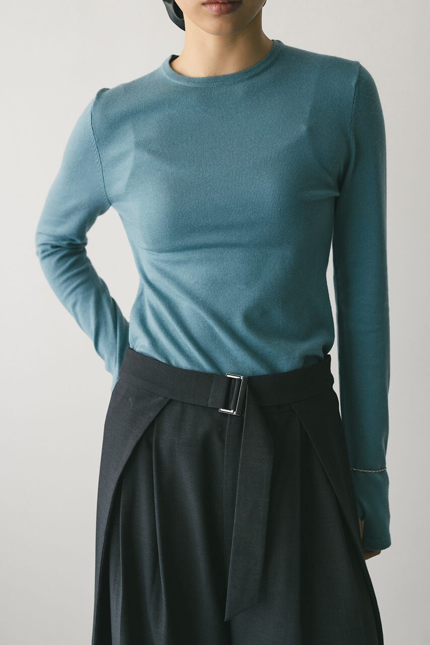 STYLEMIXER「フィンガーホールクルーネックニット」|ニット・セーター|