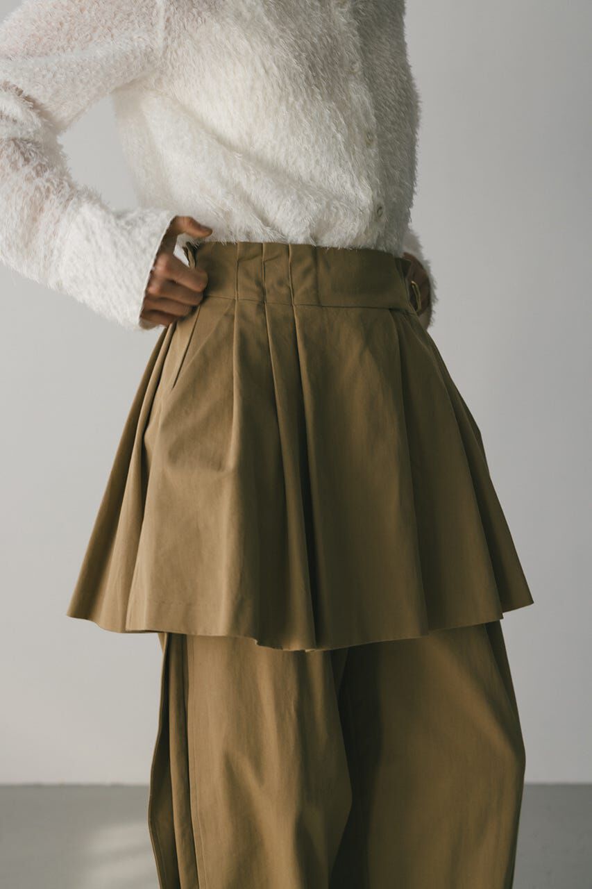 STYLEMIXER「タックワイドミニスカート」|スカート|