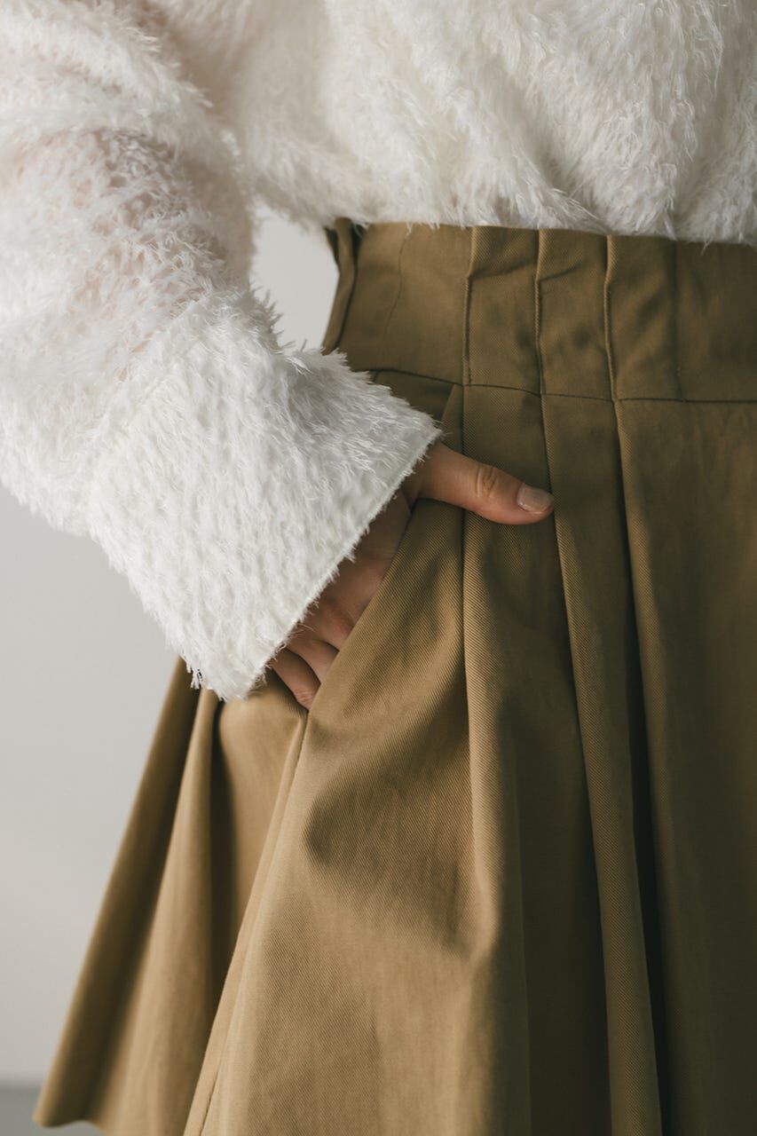 STYLEMIXER「タックワイドミニスカート」|スカート|