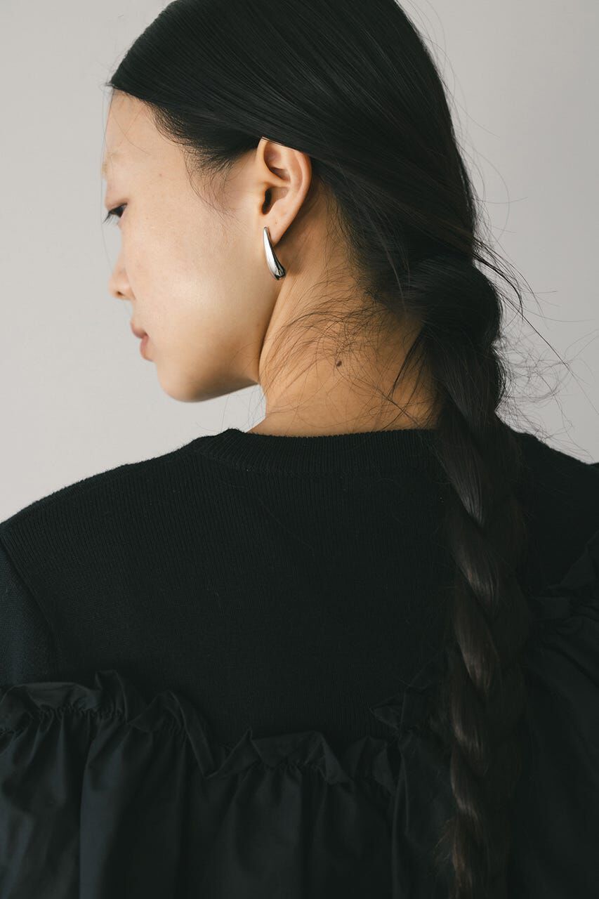 STYLEMIXER「アシンメトリーフリルニットトップ」|ニット・セーター|