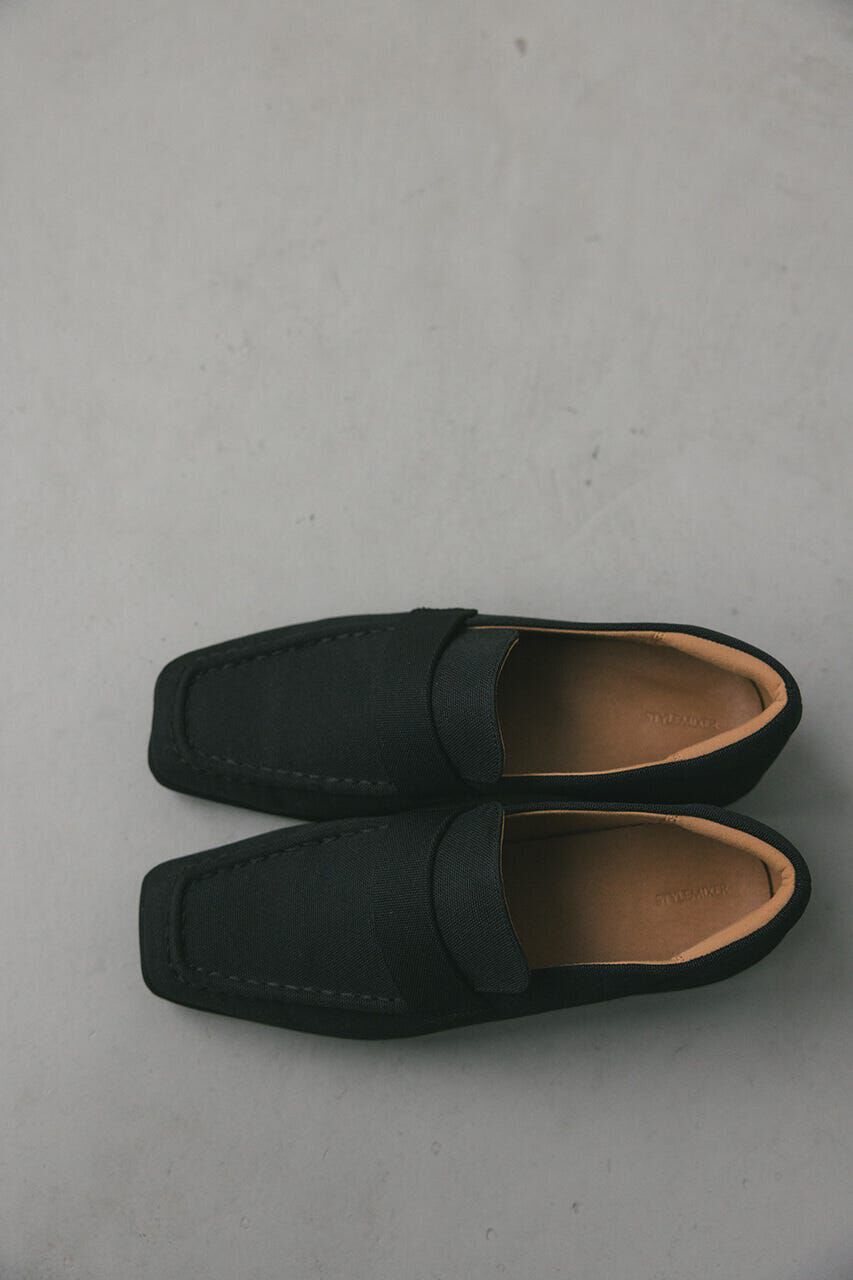 STYLEMIXER「キャンバススクエアローファー」|ローファー|