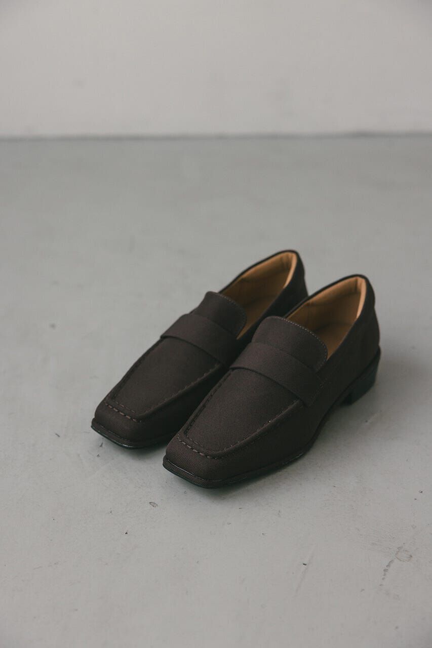 STYLEMIXER「キャンバススクエアローファー」|ローファー|