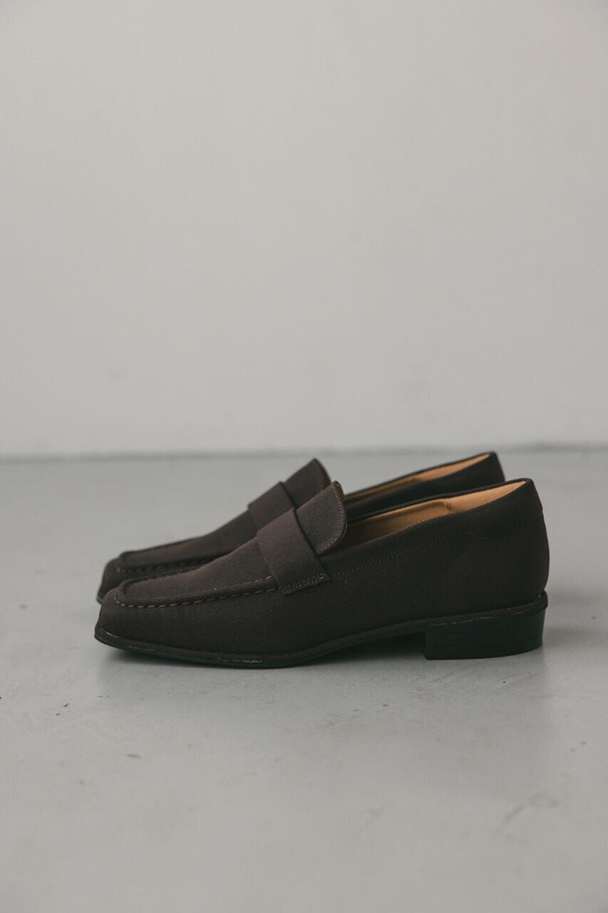 STYLEMIXER「キャンバススクエアローファー」|ローファー|