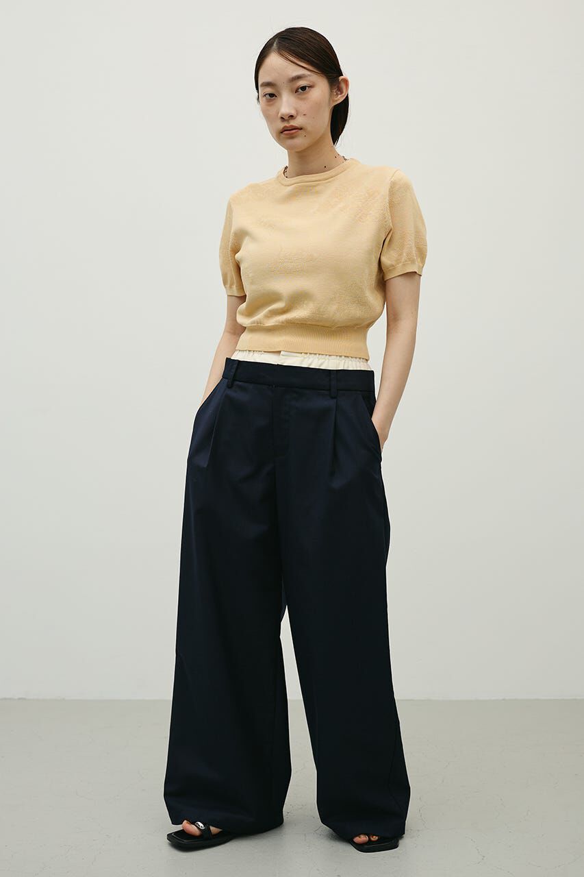 STYLEMIXER「フラワージャガードニット」|ニット・セーター|L/ORG1