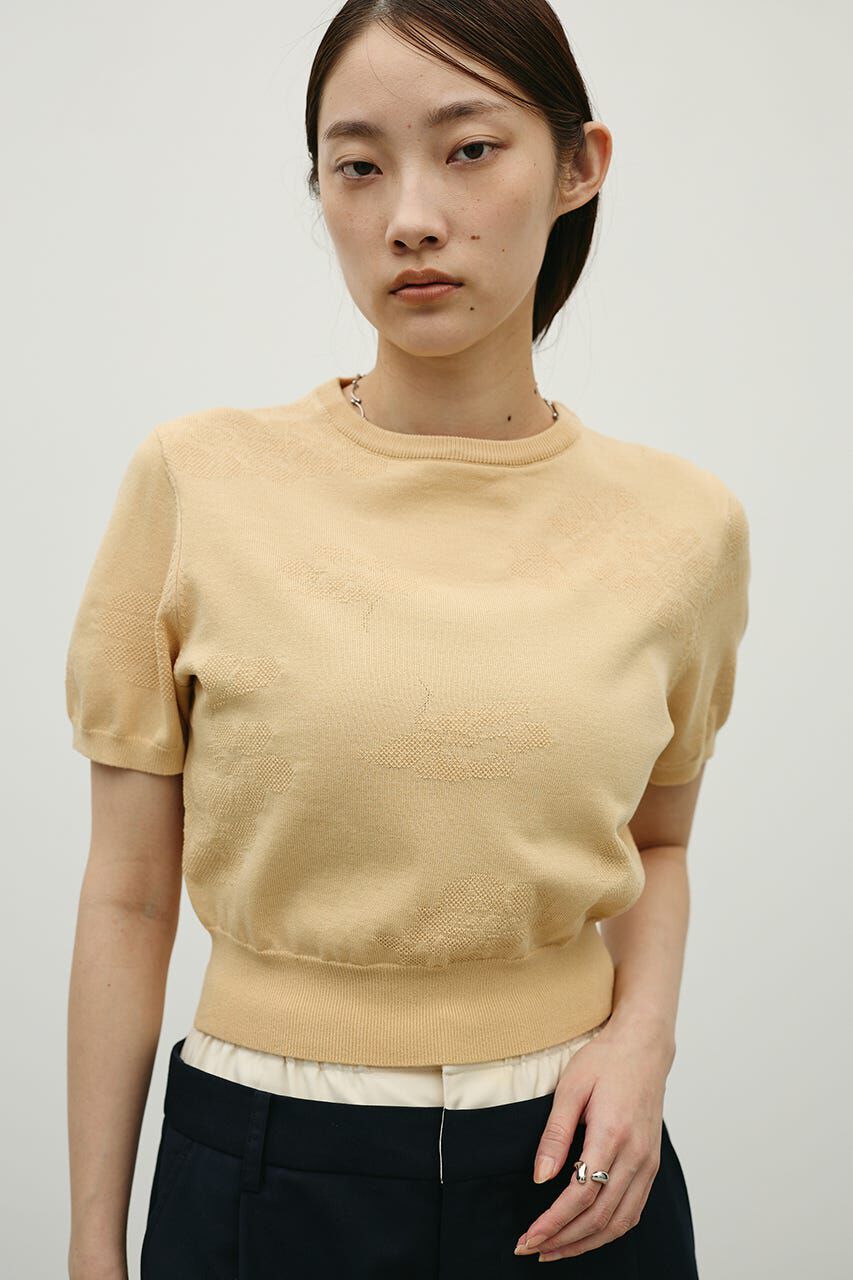 STYLEMIXER「フラワージャガードニット」|ニット・セーター|