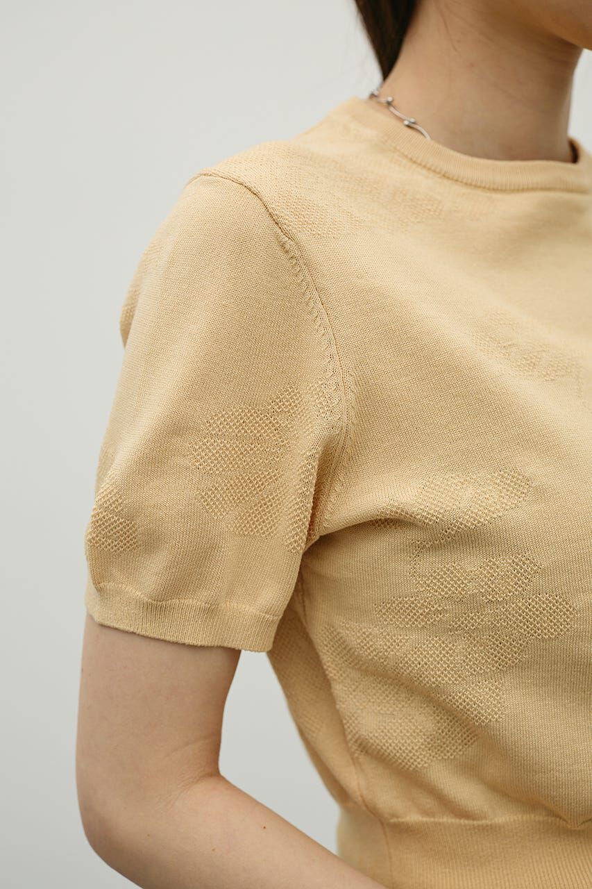 STYLEMIXER「フラワージャガードニット」|ニット・セーター|