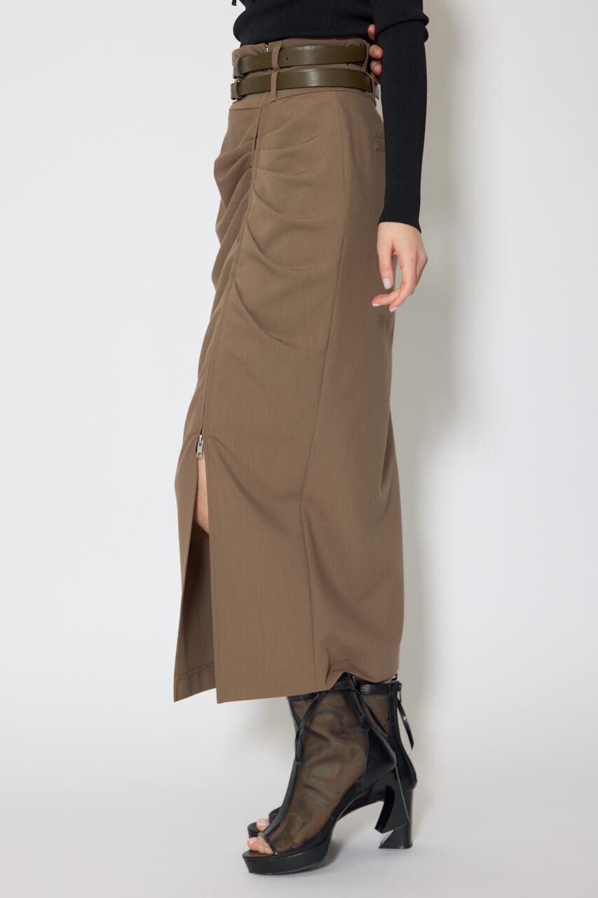 rienda「ダブルウエストデザインロングスカート」|スカート|