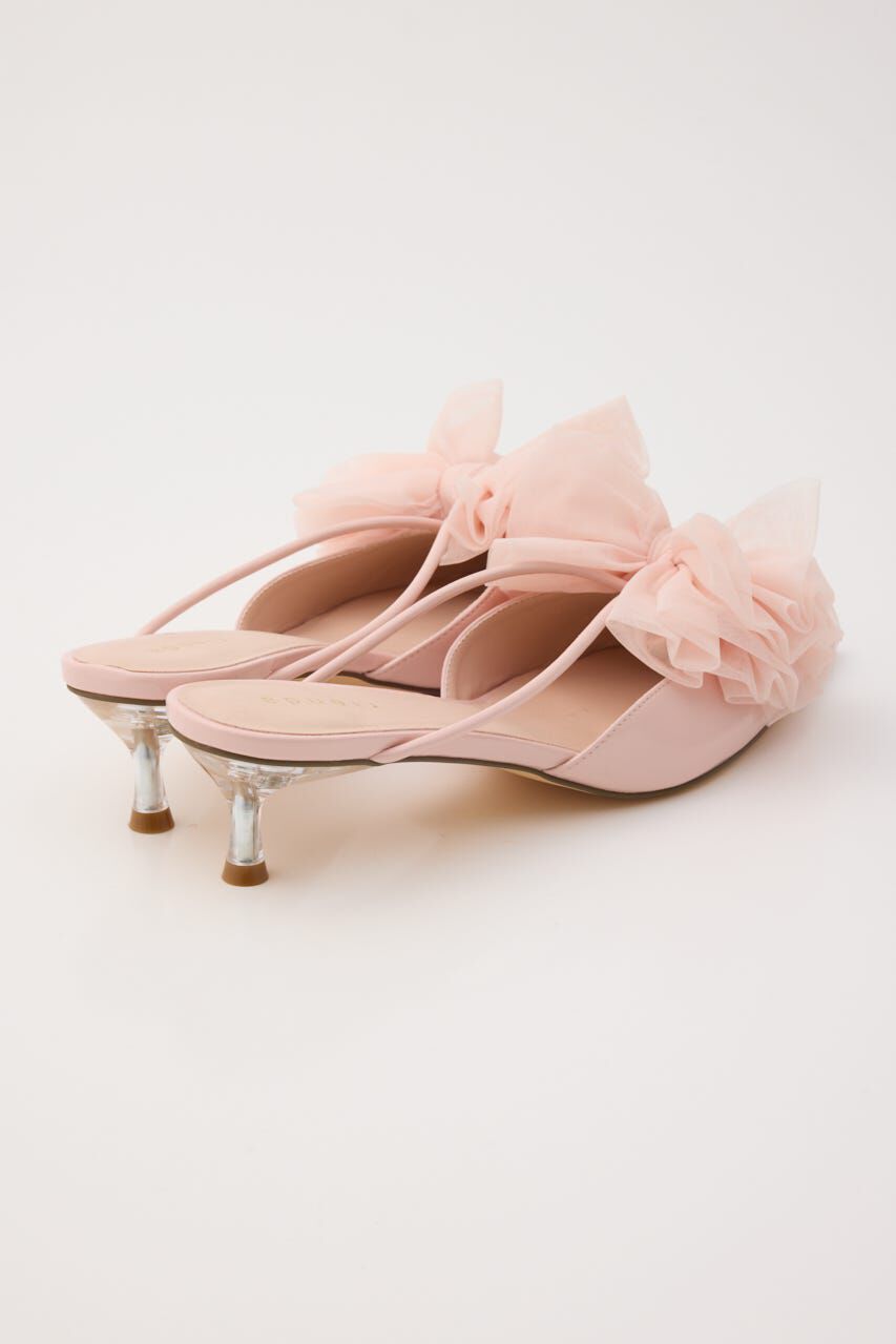 rienda「Bigリボンチュールミュール」|サンダル|