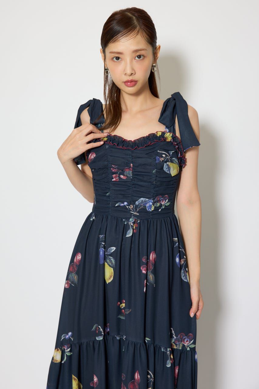 rienda「リボンディティールティアードキャミワンピース」|ワンピース|