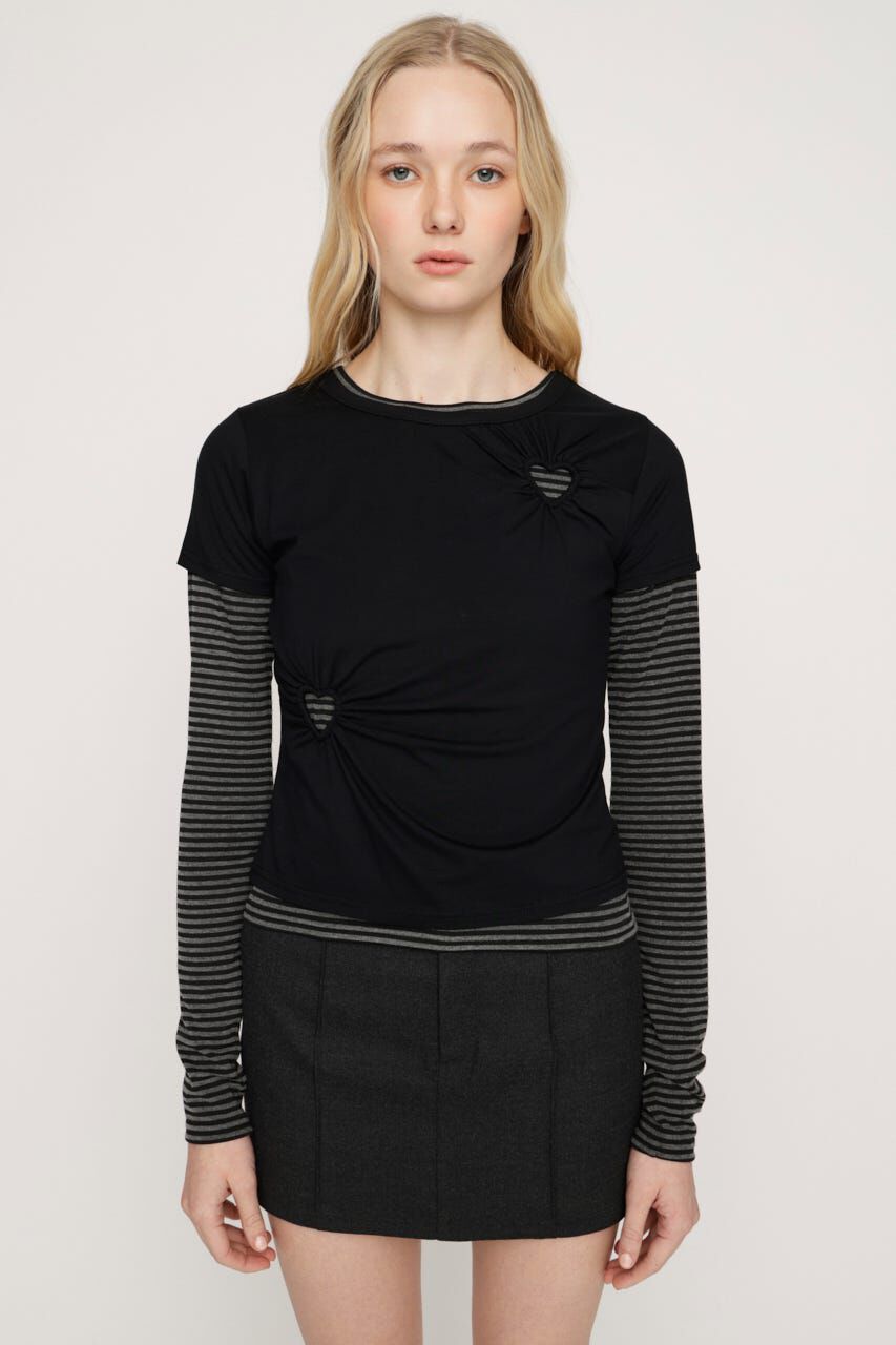 SLY「HEART HOLE 2P トップス」|Tシャツ・カットソー|