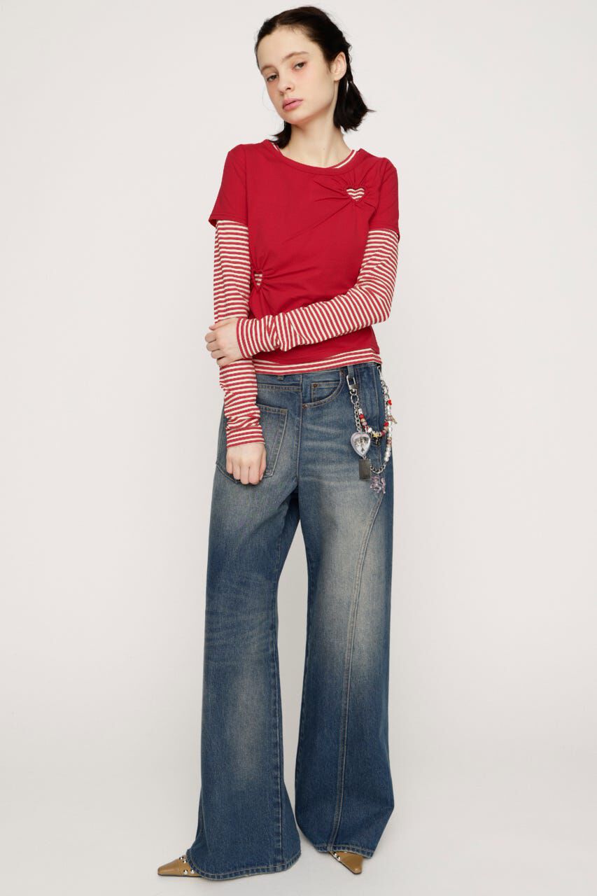 SLY「HEART HOLE 2P トップス」|Tシャツ・カットソー|