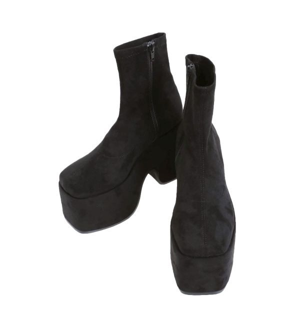 RESEXXY「【追加生産分】厚底スエードショートブーツ」|ショートブーツ|