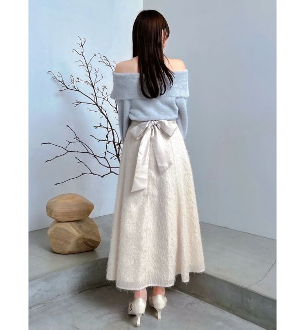 dazzlin「2WAYミニシャギーオフショルニット」|ニット・セーター|