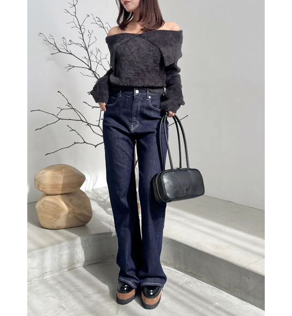 dazzlin「2WAYミニシャギーオフショルニット」|ニット・セーター|