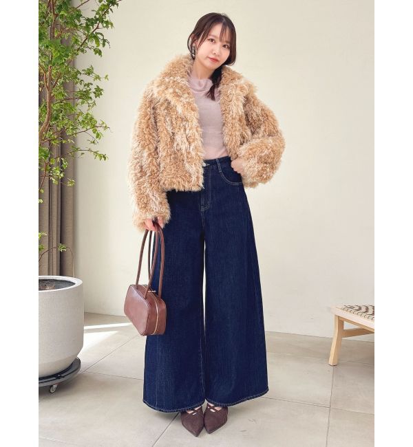 dazzlin「バックオープンスパンコールシアーニットトップス」|ニット・セーター|