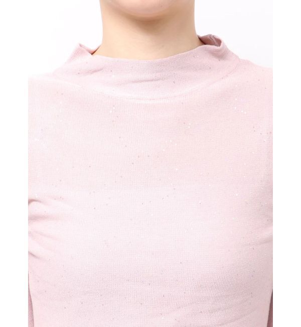 dazzlin「バックオープンスパンコールシアーニットトップス」|ニット・セーター|