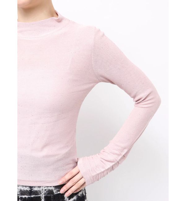 dazzlin「バックオープンスパンコールシアーニットトップス」|ニット・セーター|