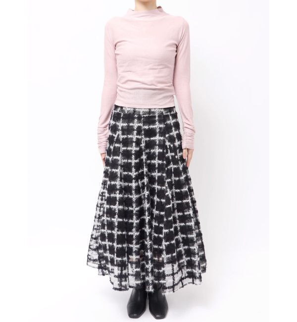 dazzlin「バックオープンスパンコールシアーニットトップス」|ニット・セーター|