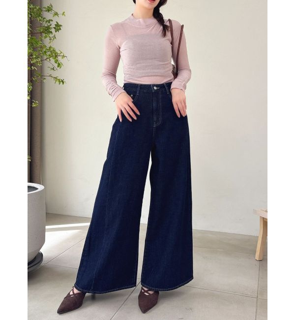 dazzlin「バックオープンスパンコールシアーニットトップス」|ニット・セーター|