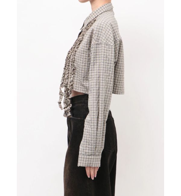 EMODA「テープフリルワイドショートシャツ」|シャツ・ブラウス|