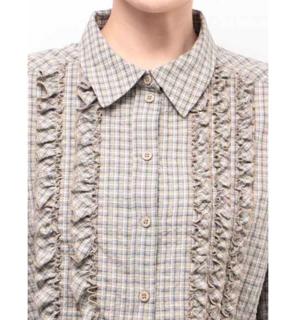 EMODA「テープフリルワイドショートシャツ」|シャツ・ブラウス|