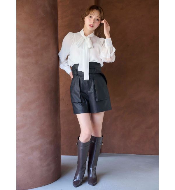 MERCURYDUO「ポイントレースボウタイブラウス」|シャツ・ブラウス|