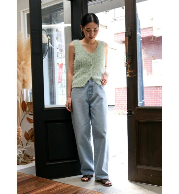 Ungrid「ルーズフィットテーパードデニム」|デニム|