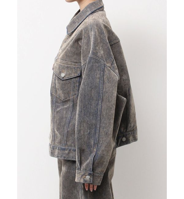 Ungrid「フロッキー起毛デニムジャケット」|デニムジャケット|