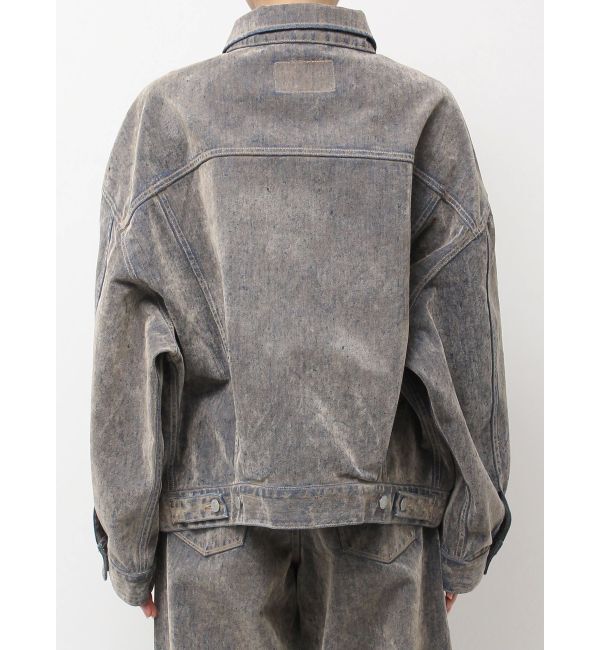 Ungrid「フロッキー起毛デニムジャケット」|デニムジャケット|