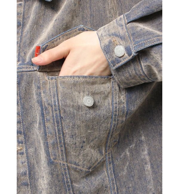 Ungrid「フロッキー起毛デニムジャケット」|デニムジャケット|