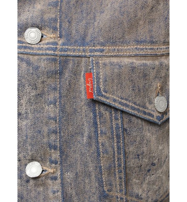 Ungrid「フロッキー起毛デニムジャケット」|デニムジャケット|